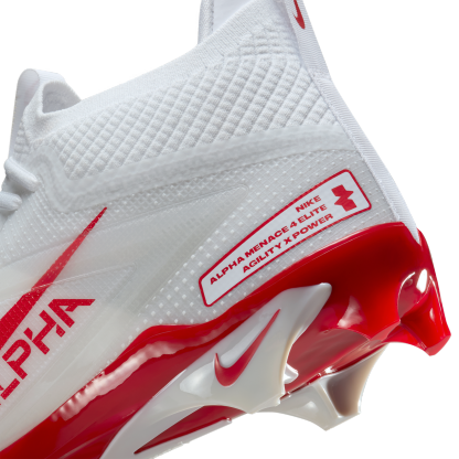 Nike Alpha Menace 4 Elite - Univ Red/White/Univ Red - Image 8