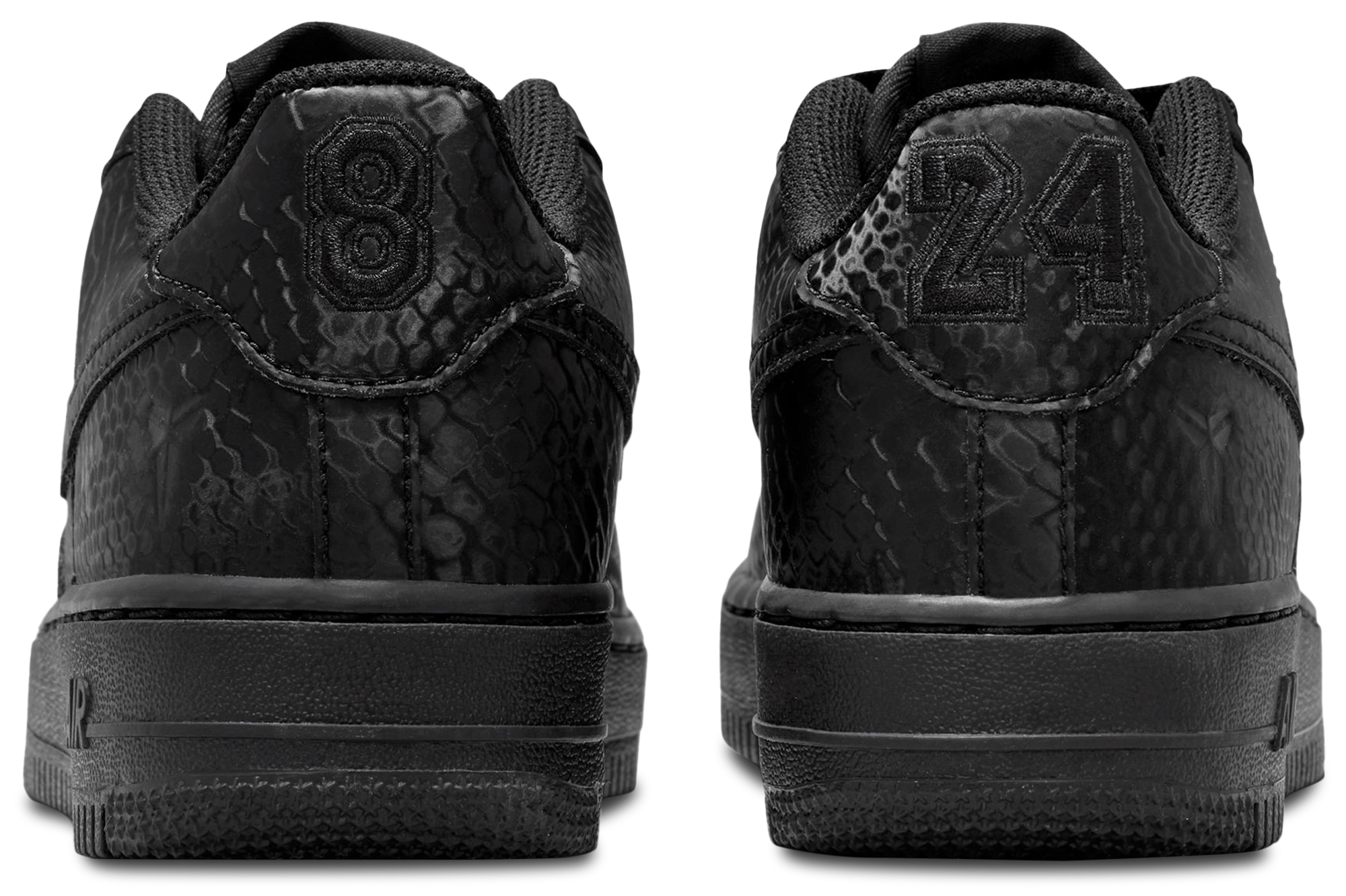Nike Air Force 1 Low 童款 - Black/Black/Black - Image 3