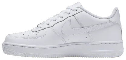 Nike Air Force 1 Low 童款 - White/White - Image 3