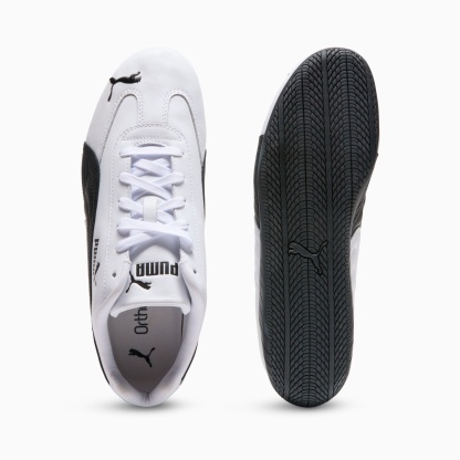 Speedcat Full Leather Men's Sneakers - PUMA White-PUMA Black - 6