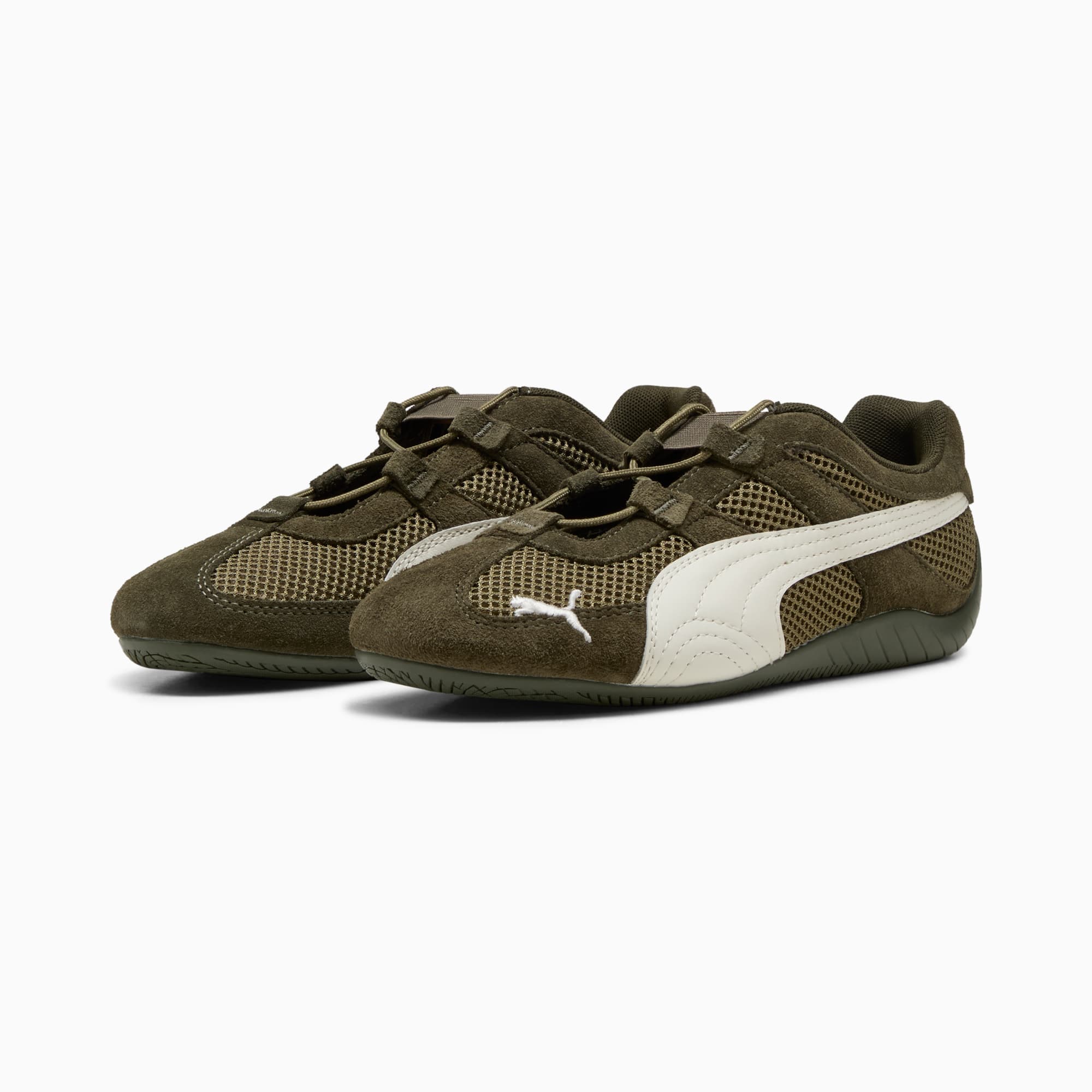 Speedcat Go Women's Sneakers - Dark Olive-Warm White - 4