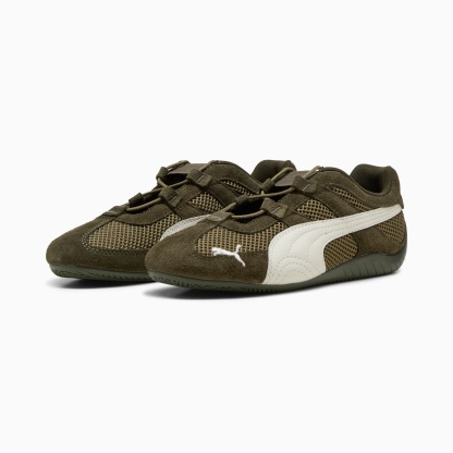 Speedcat Go Women's Sneakers - Dark Olive-Warm White - 4