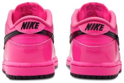 Nike Dunk Low SE 童款 - Pink Blast/Black - Image 3