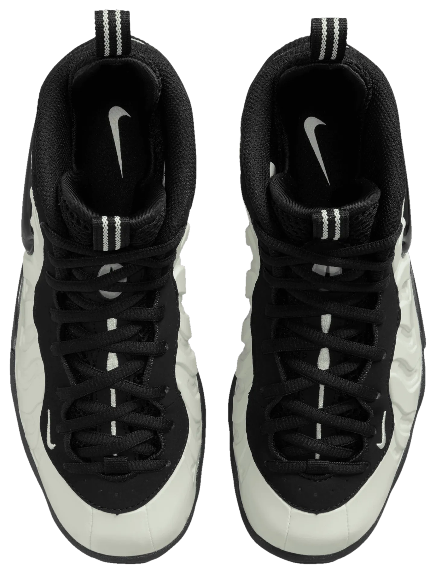 Nike Little Posite Pro 童款 - Black/White/Summit White - Image 4