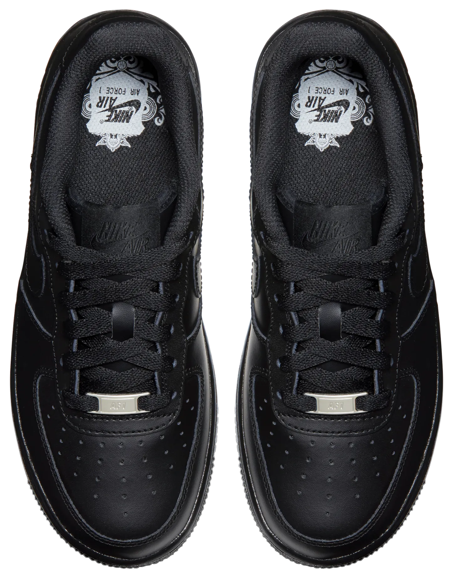 Nike Air Force 1 Low 童款 - Black/Black - Image 4