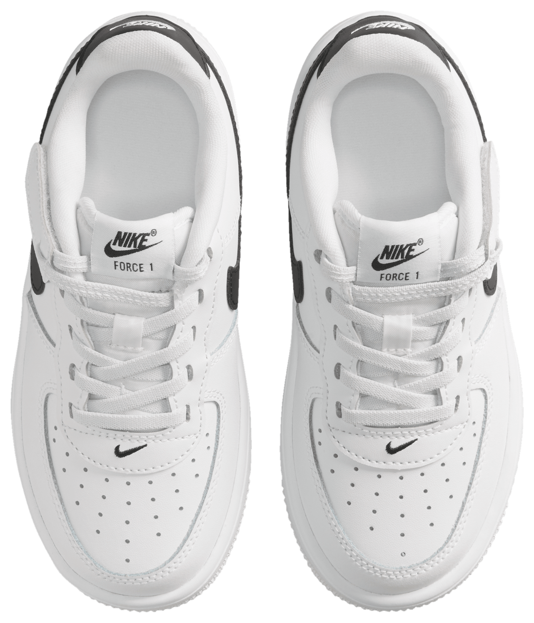 Nike Air Force 1 童款 - Black/White - Image 4