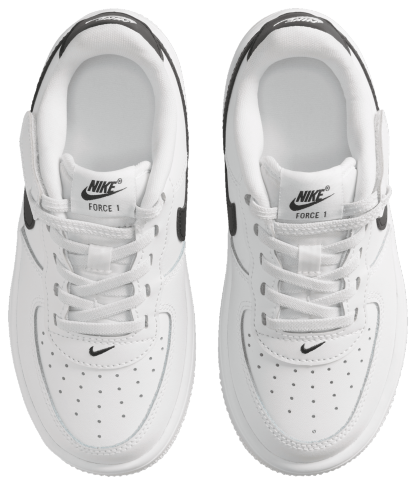 Nike Air Force 1 童款 - Black/White - Image 4
