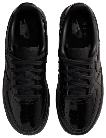 Nike Air Force 1 童款 - Black/Black - Image 4