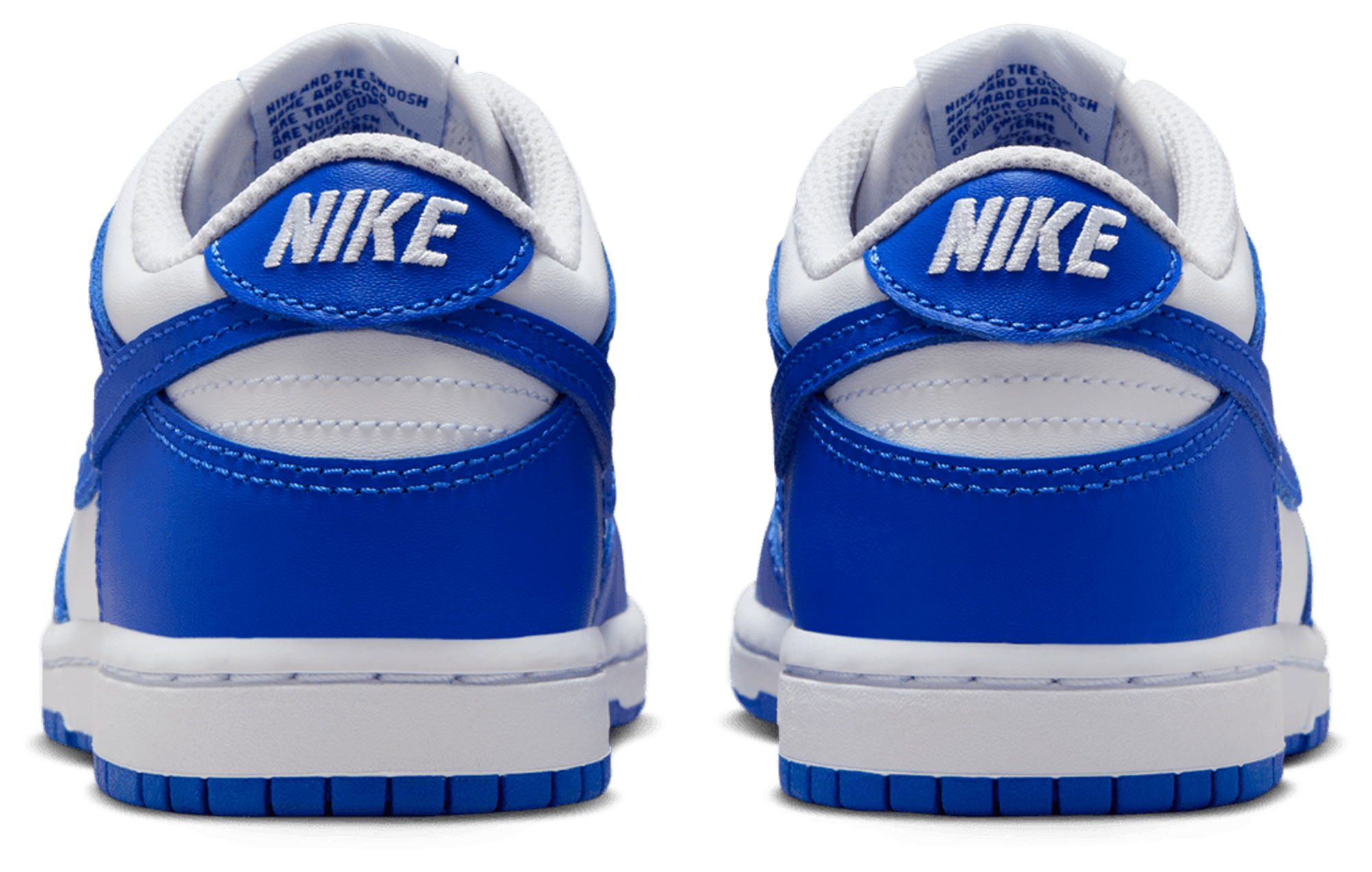 Nike Dunk Low 童款 - White/Hyper Blue - Image 3