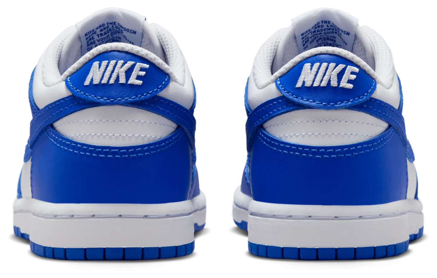Nike Dunk Low 童款 - White/Hyper Blue - Image 3