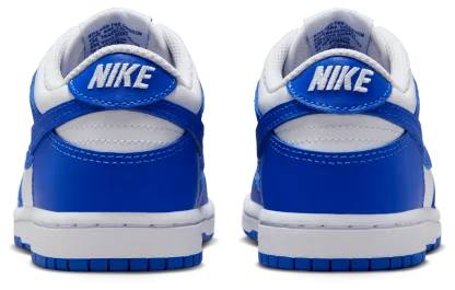 Nike Dunk Low 童款 - White/Hyper Blue - Image 3