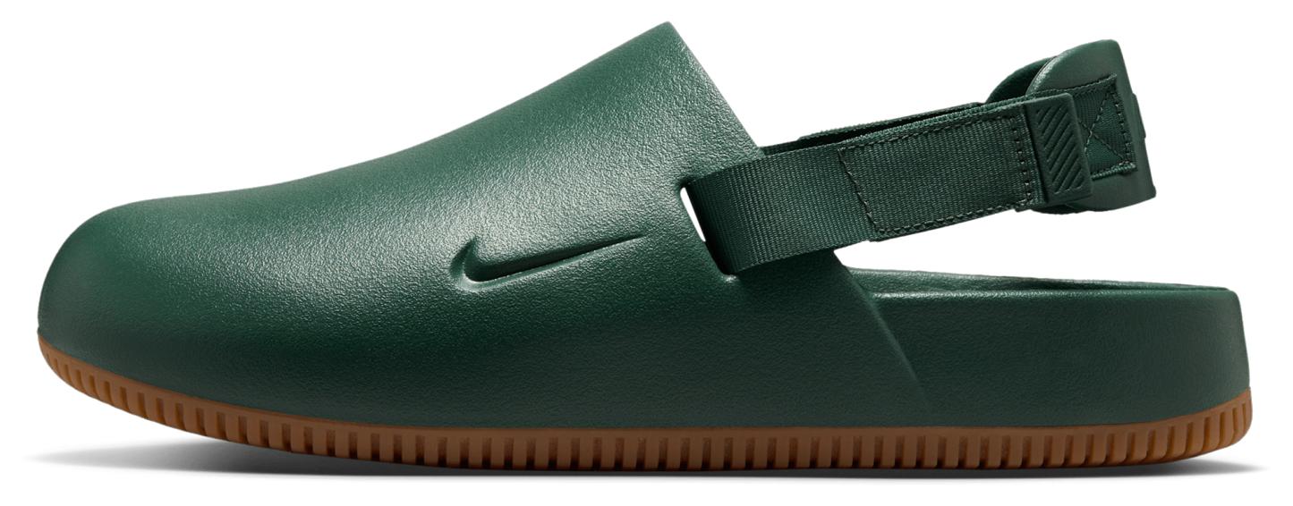 Nike Calm Mules - Fir/Fir/Gum Med Brown - Image 2