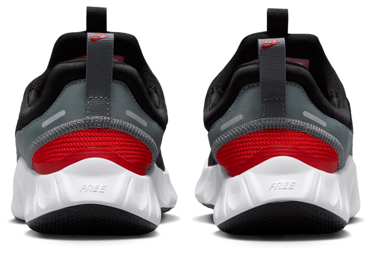 Nike Free Ride 童款 - Black/White/Cool Grey - Image 3