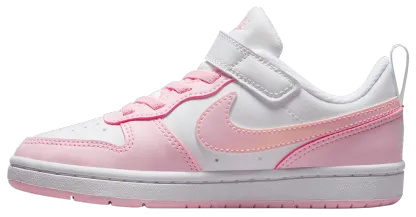 Nike Court Borough Low Recraft 童款 - White/Pink Foam - Image 3