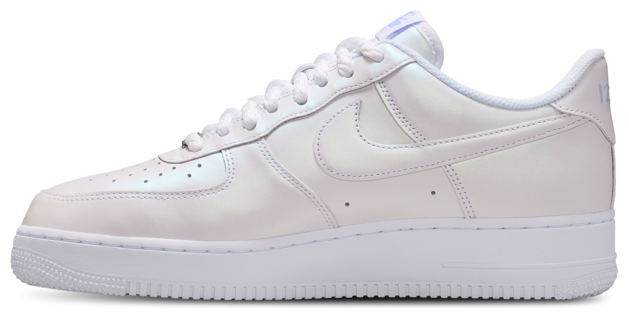 Nike Air Force 1 '07 Premium - White/Blue/Silver - Image 2