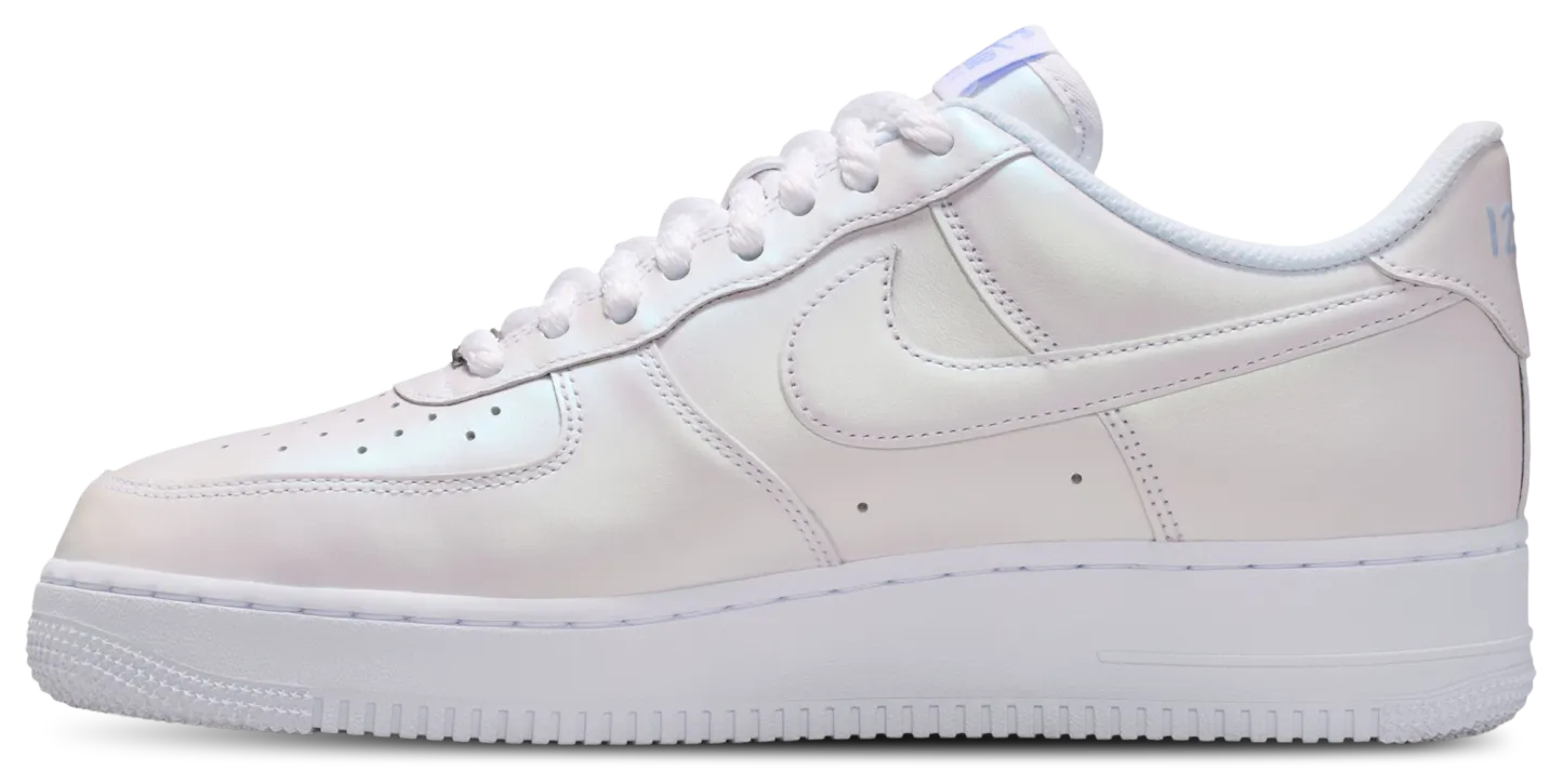 Nike Air Force 1 '07 Premium - White/Blue/Silver - Image 2