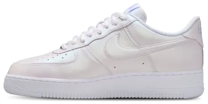 Nike Air Force 1 '07 Premium - White/Blue/Silver - Image 2