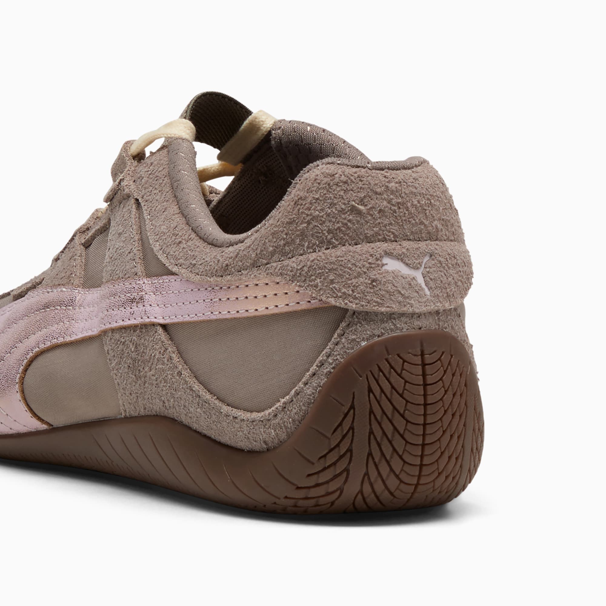 Speedcat Go Brushed Luxe Women's Sneakers - Mouse Gray-Powder Pink - 3