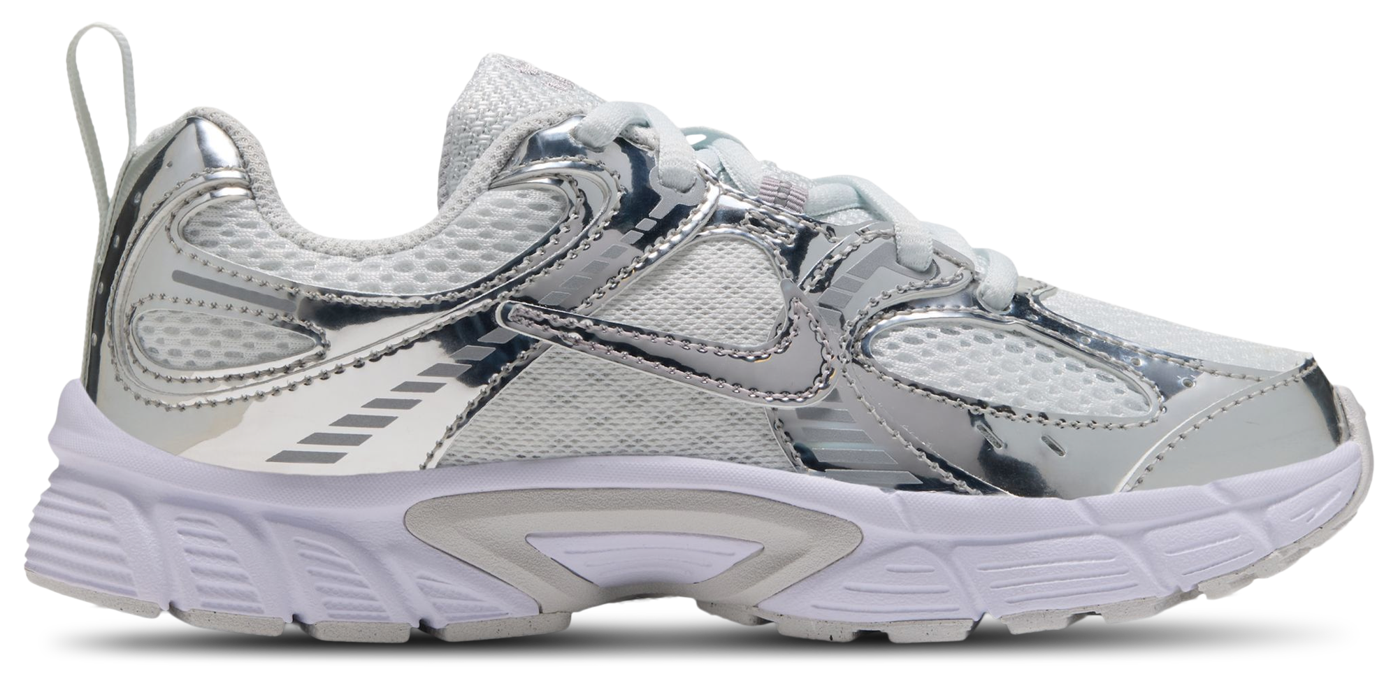 Nike V5 RNR Shine 童款 - White/Silver/Grey - Image 1