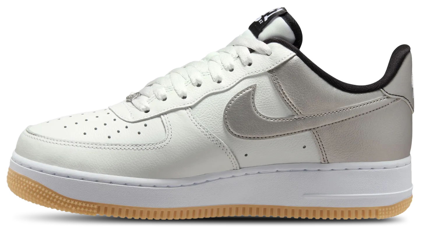 Nike Air Force 1 '07 LV8 - Men's - Summit White/Black/Metallic Silver - Image 2