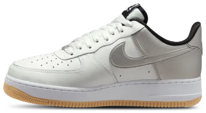 Nike Air Force 1 '07 LV8 - Men's - Summit White/Black/Metallic Silver - Image 2