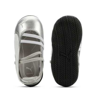 Speedcat Ballet Metallic Toddlers' Shoes - Ash Gray-PUMA White - 4
