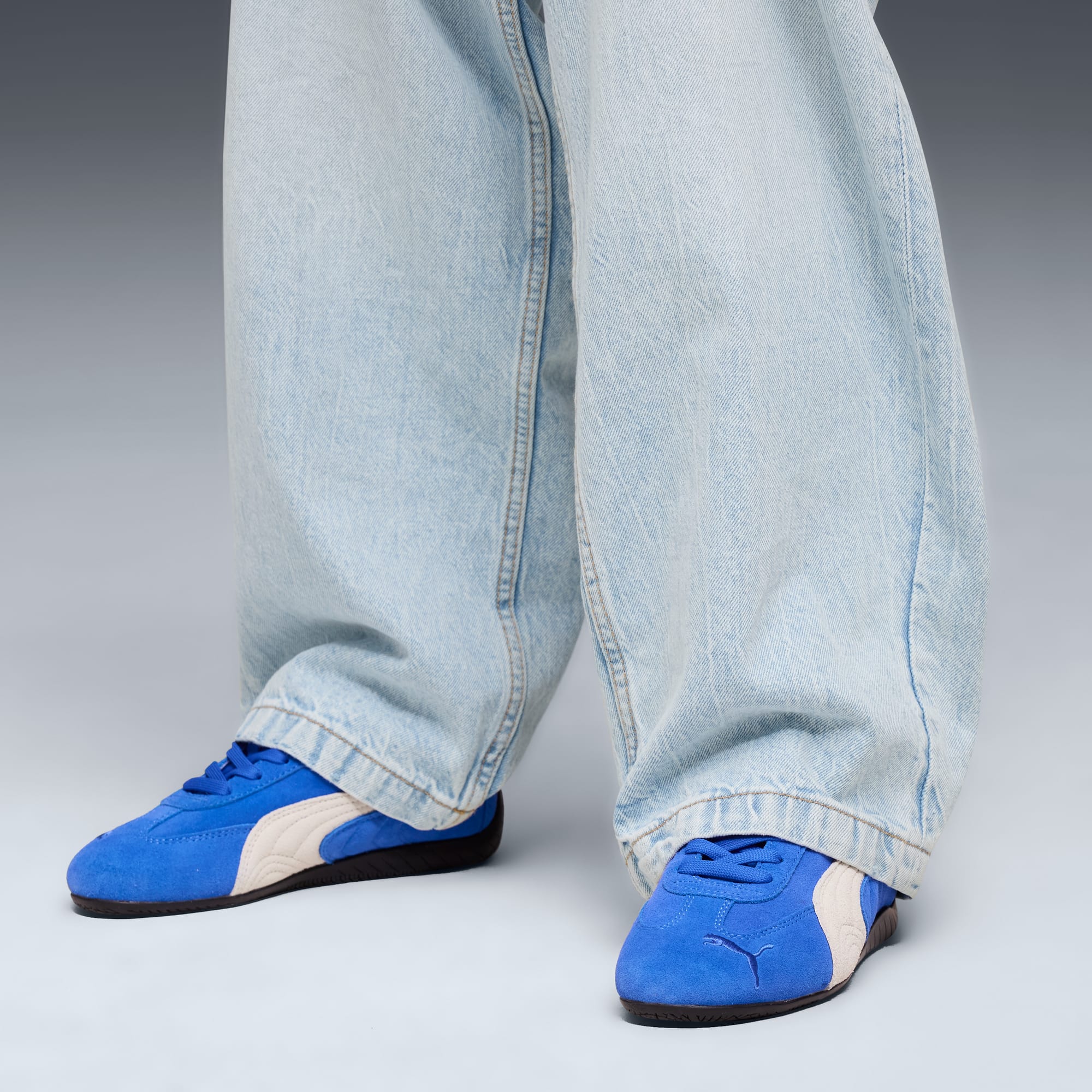 Speedcat OG Big Kids' Sneakers - Mountain Blue-Frosted Ivory - 2
