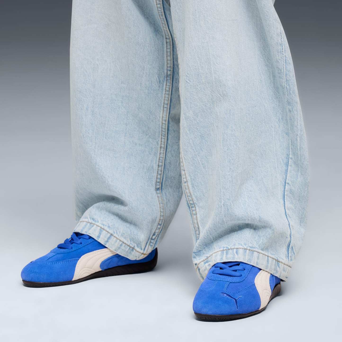 Speedcat OG Big Kids' Sneakers - Mountain Blue-Frosted Ivory - 2