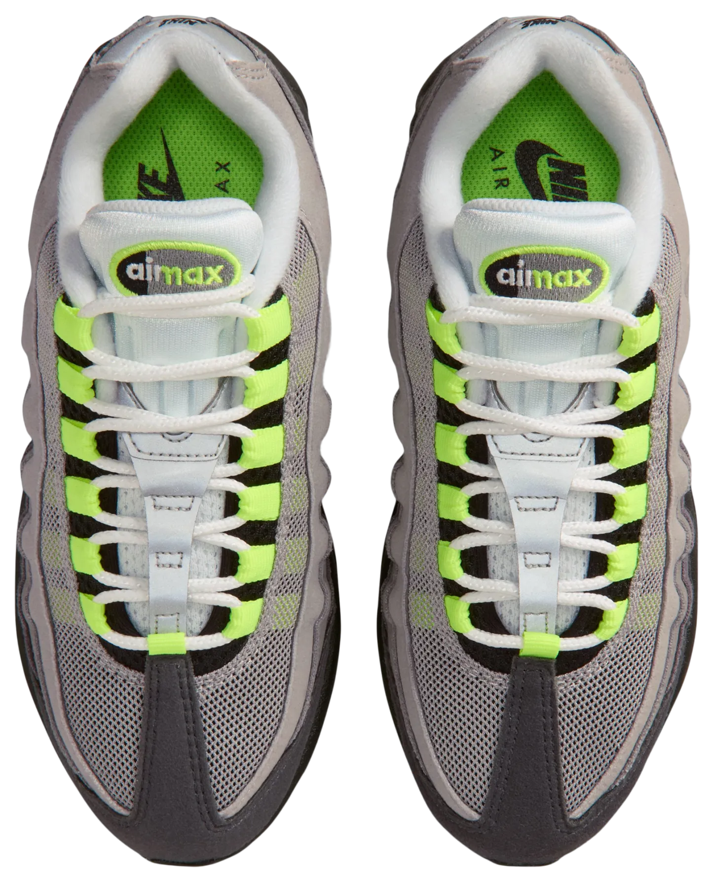 Nike Air Max 95 童款 - Black/Neon Yellow/Anthracite - Image 4
