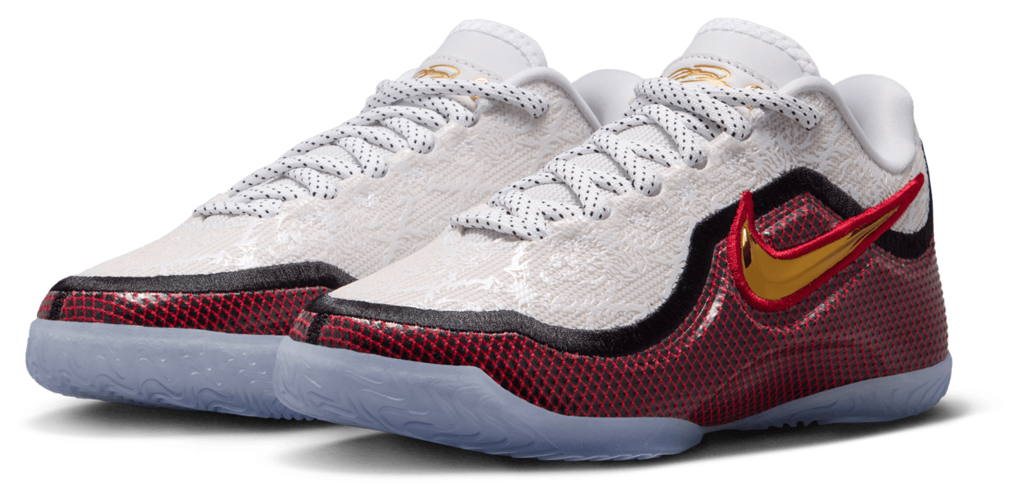 Nike LeBron XXIII 童款 - University Red/White/Metallic Gold - Image 6