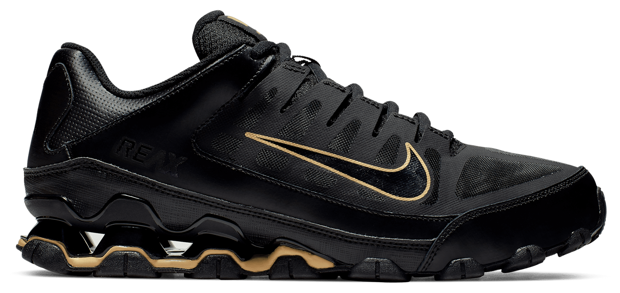 Nike REAX 8 TR Mesh - Black/Mtlc Gold/Black - Image 1