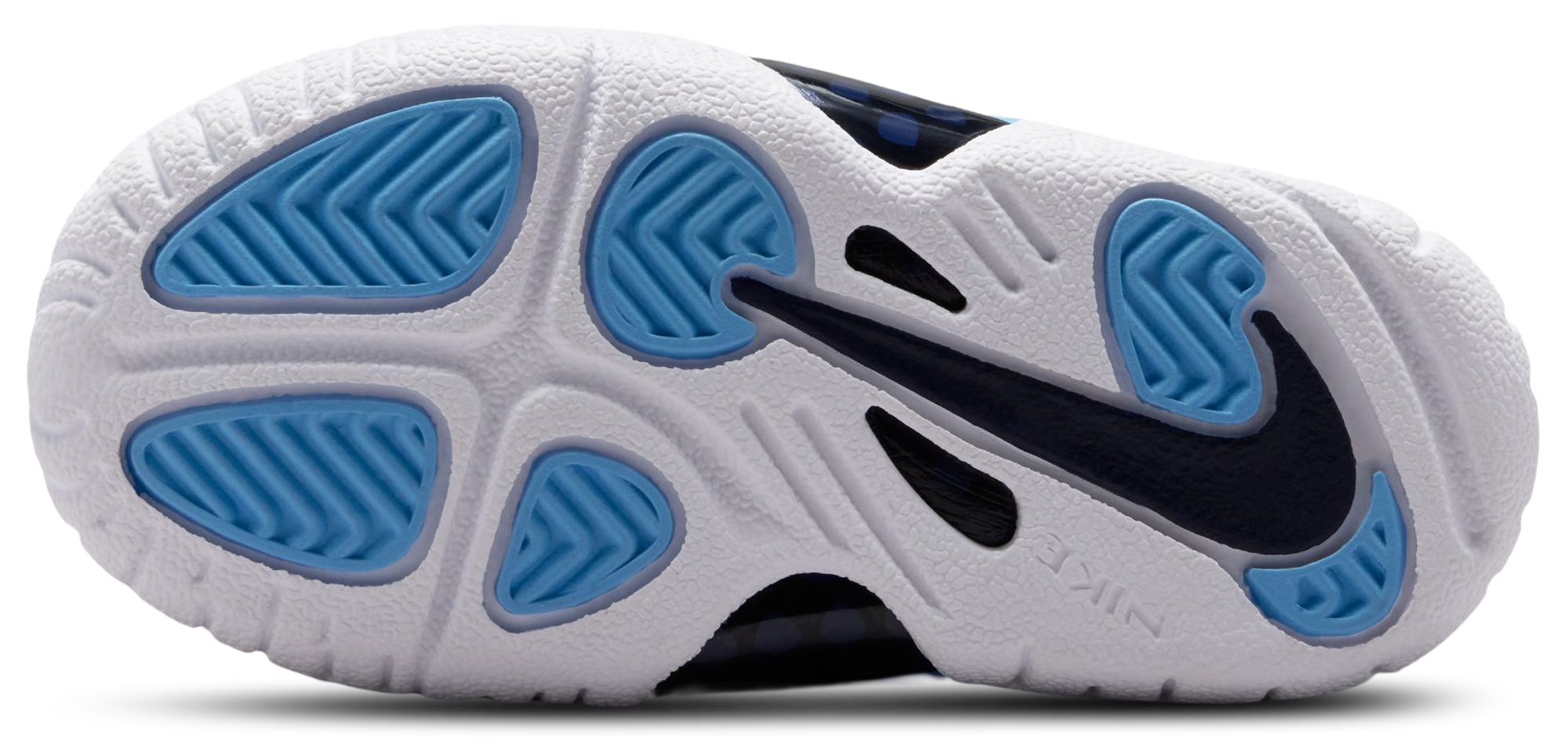 Nike Little Posite Pro 童款 - University Blue/White/Midnight Navy - Image 5