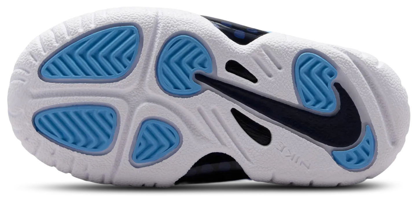 Nike Little Posite Pro 童款 - University Blue/White/Midnight Navy - Image 5