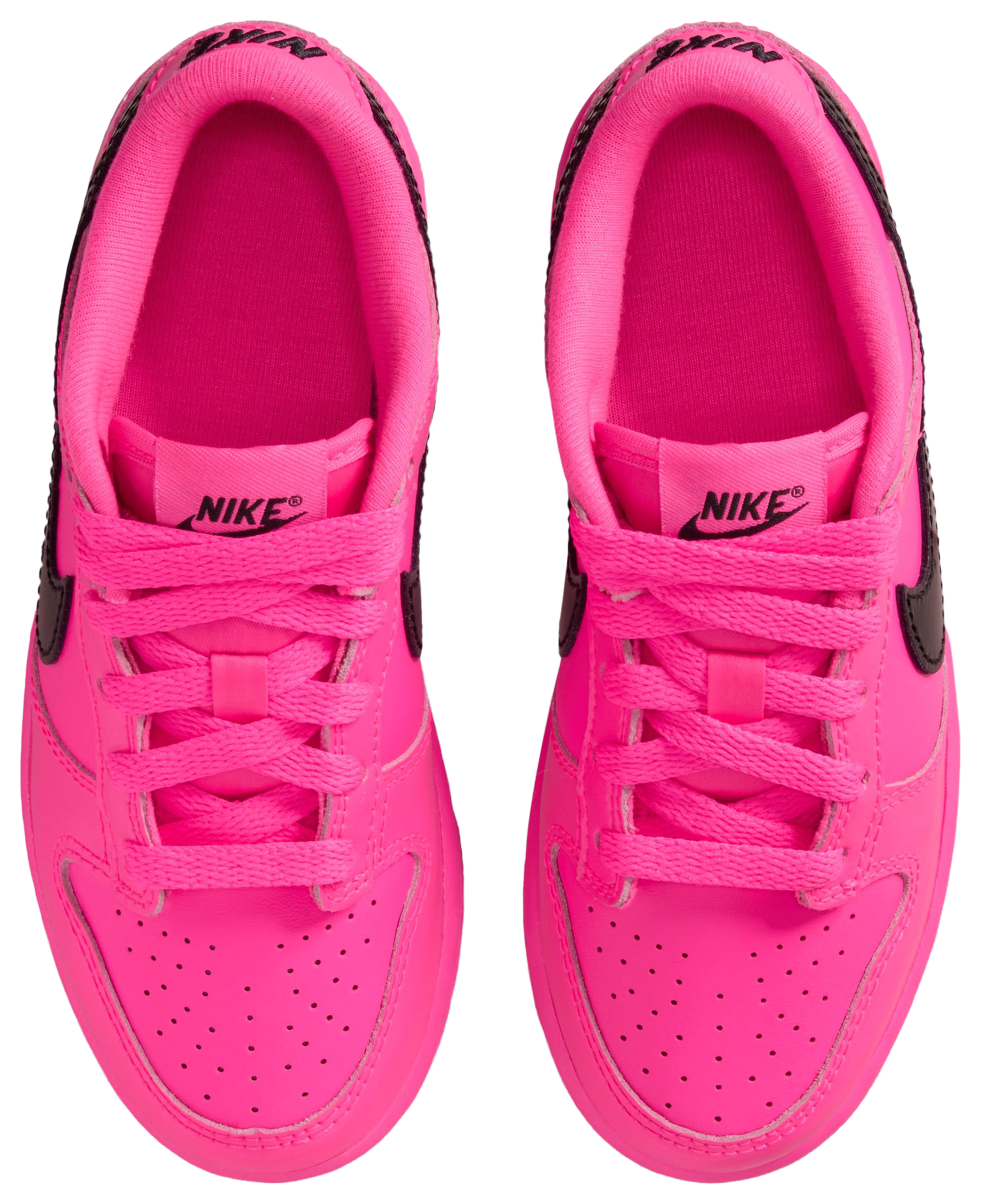 Nike Dunk Low SE 童款 - Pink Blast/Black - Image 4