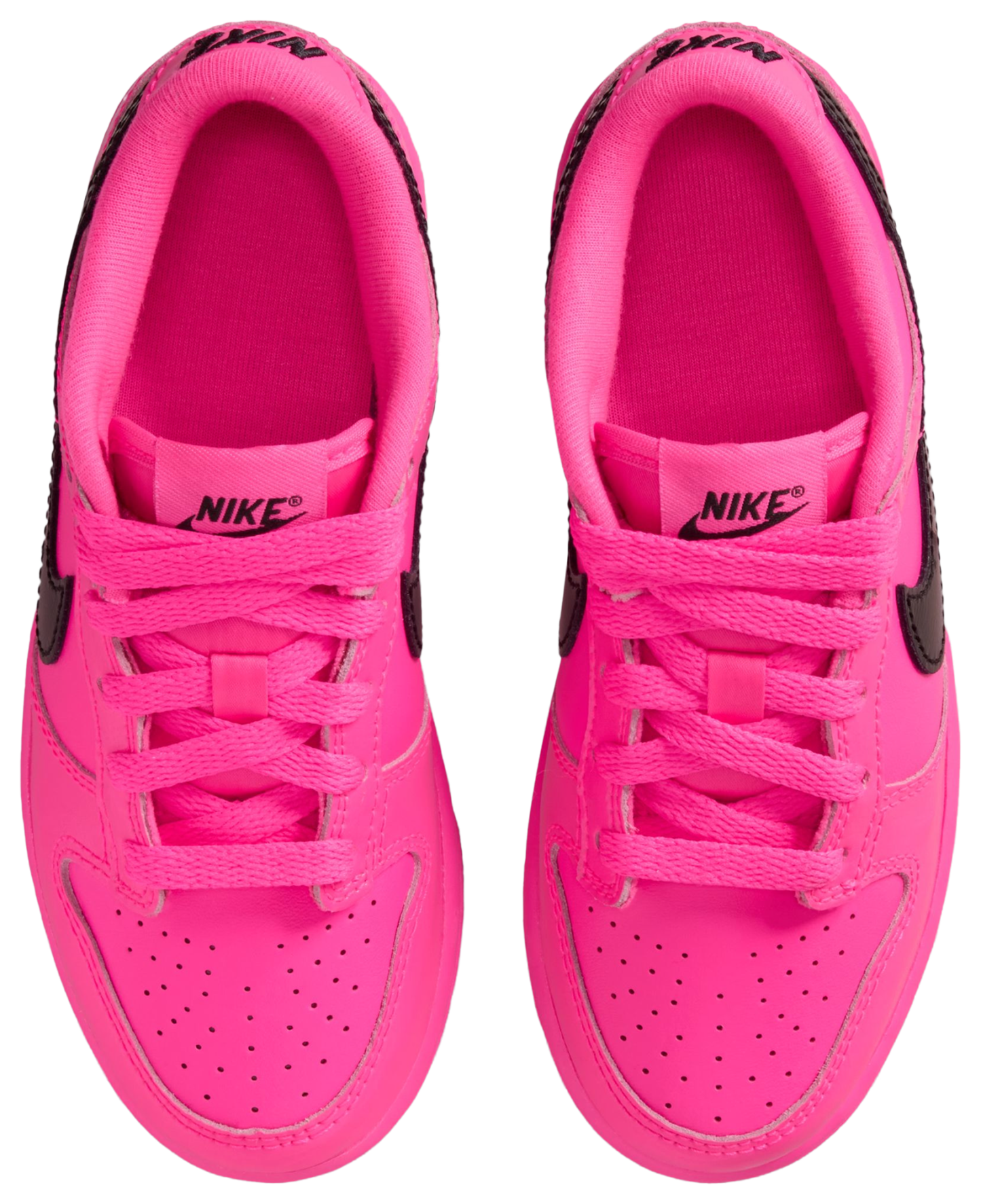 Nike Dunk Low SE 童款 - Pink Blast/Black - Image 4