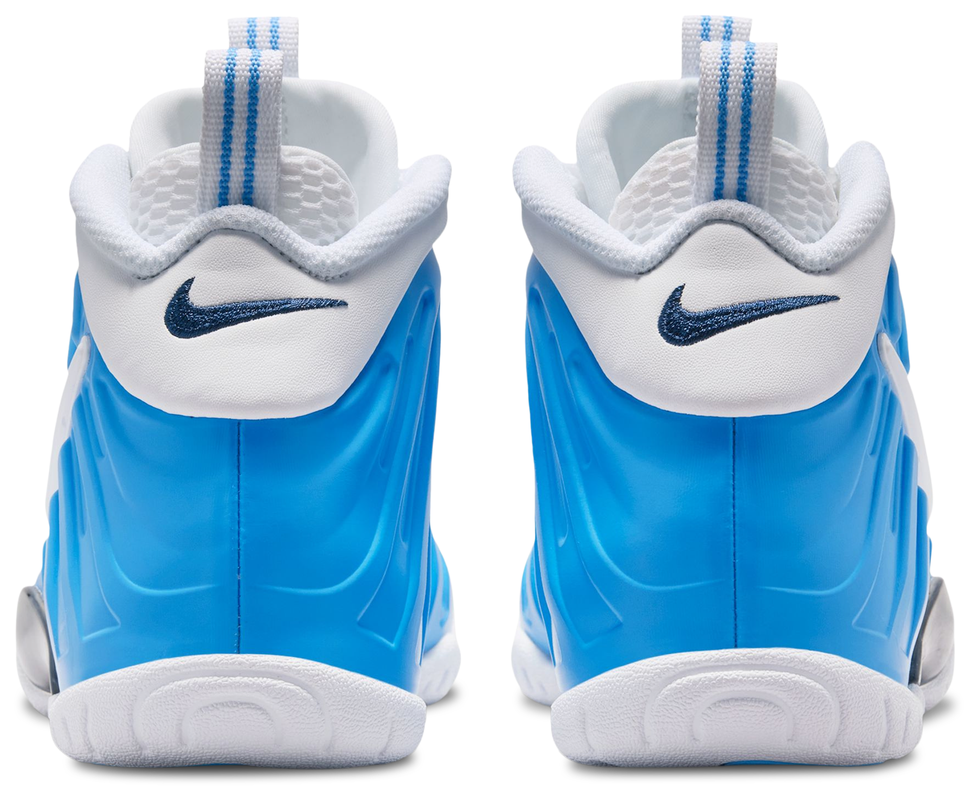 Nike Little Posite Pro 童款 - University Blue/White/Midnight Navy - Image 3