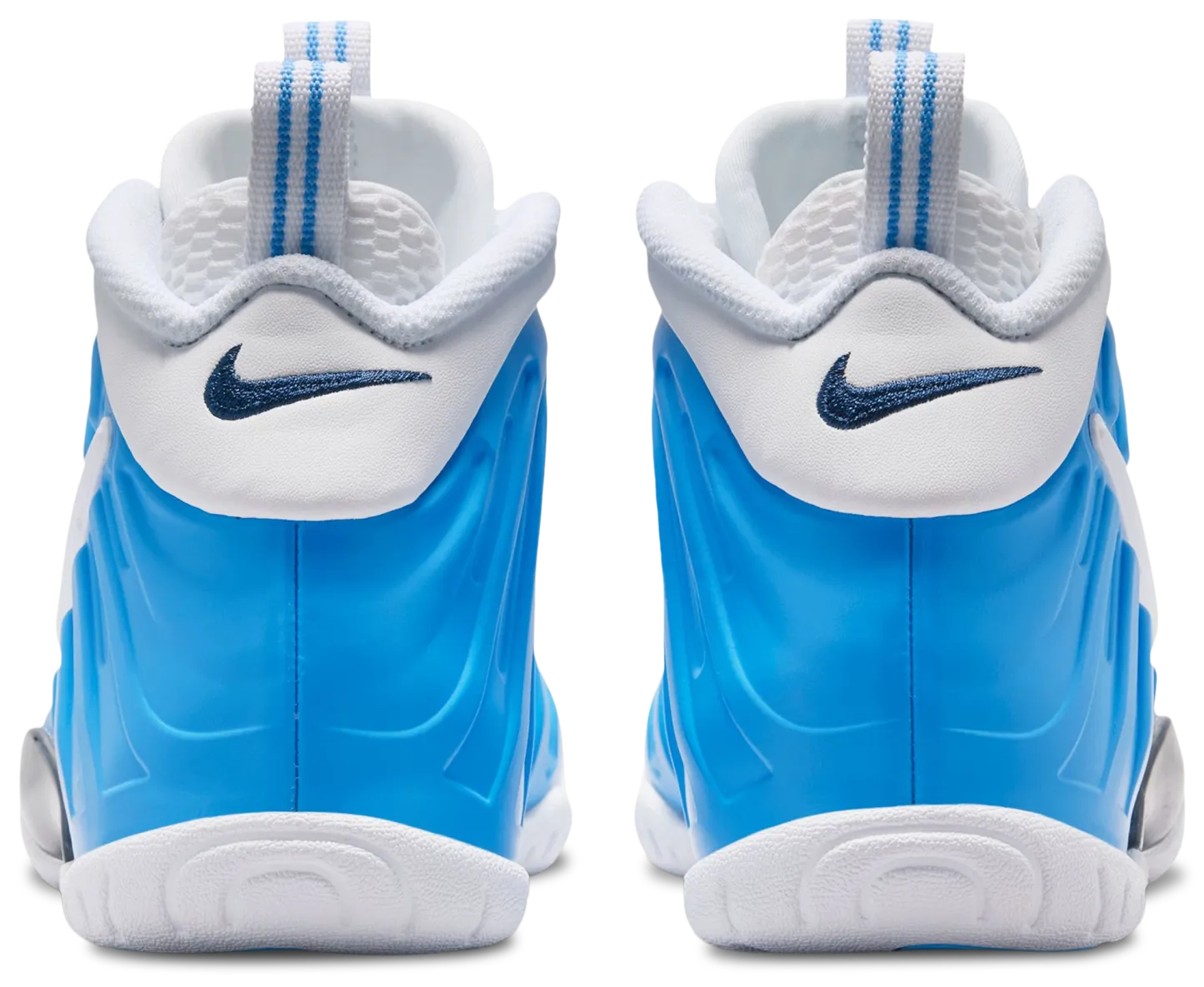 Nike Little Posite Pro 童款 - University Blue/White/Midnight Navy - Image 3