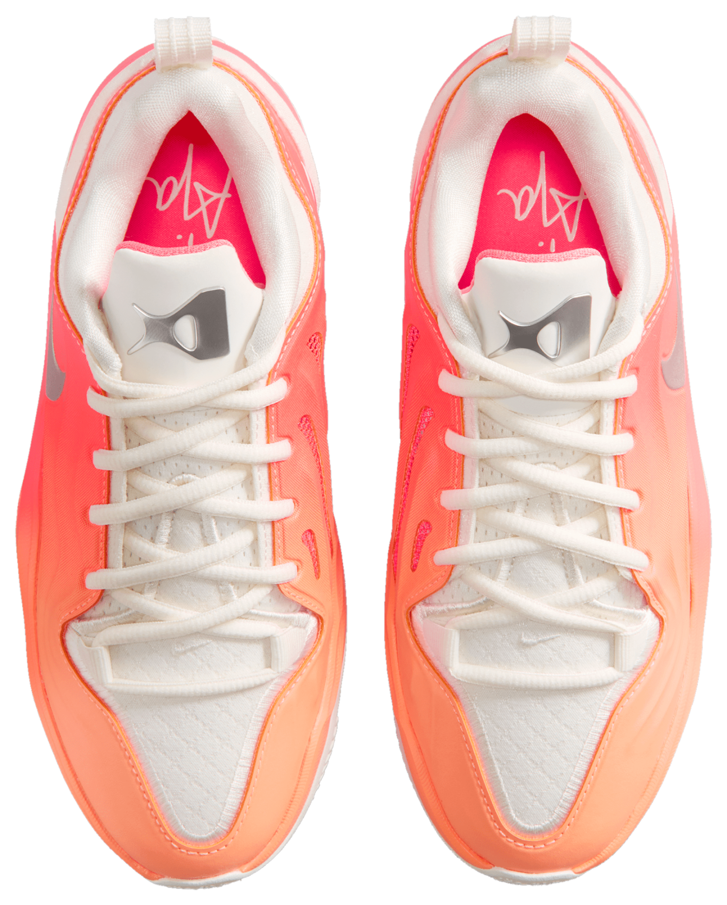 Nike A'Two 童款 - Orange Pulse/Metallic Silver/Sail - Image 4