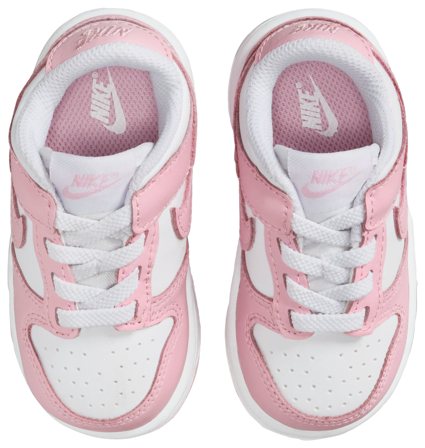 Nike Dunk Low 童款 - Soft Pink/White - Image 4
