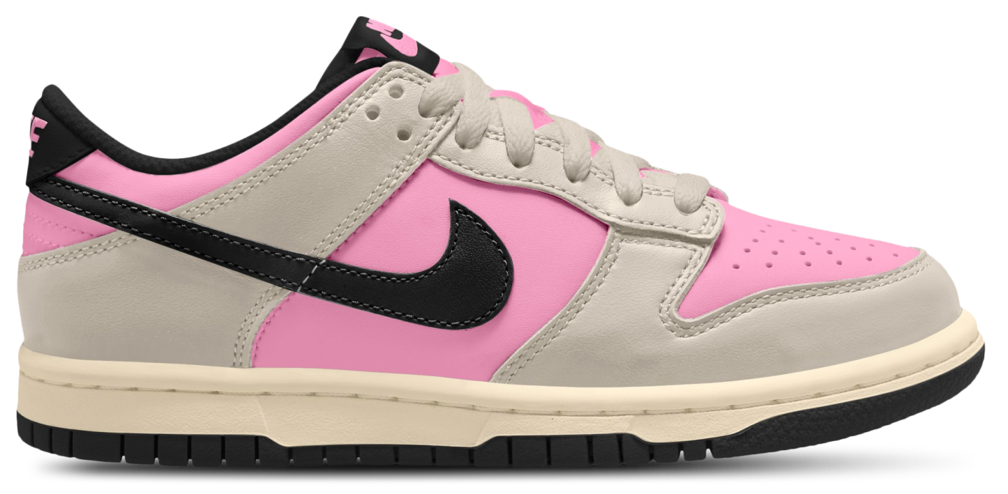 Nike Dunk Low 童款 - Black/Light Orewood Brown/Pink Rise - Image 1