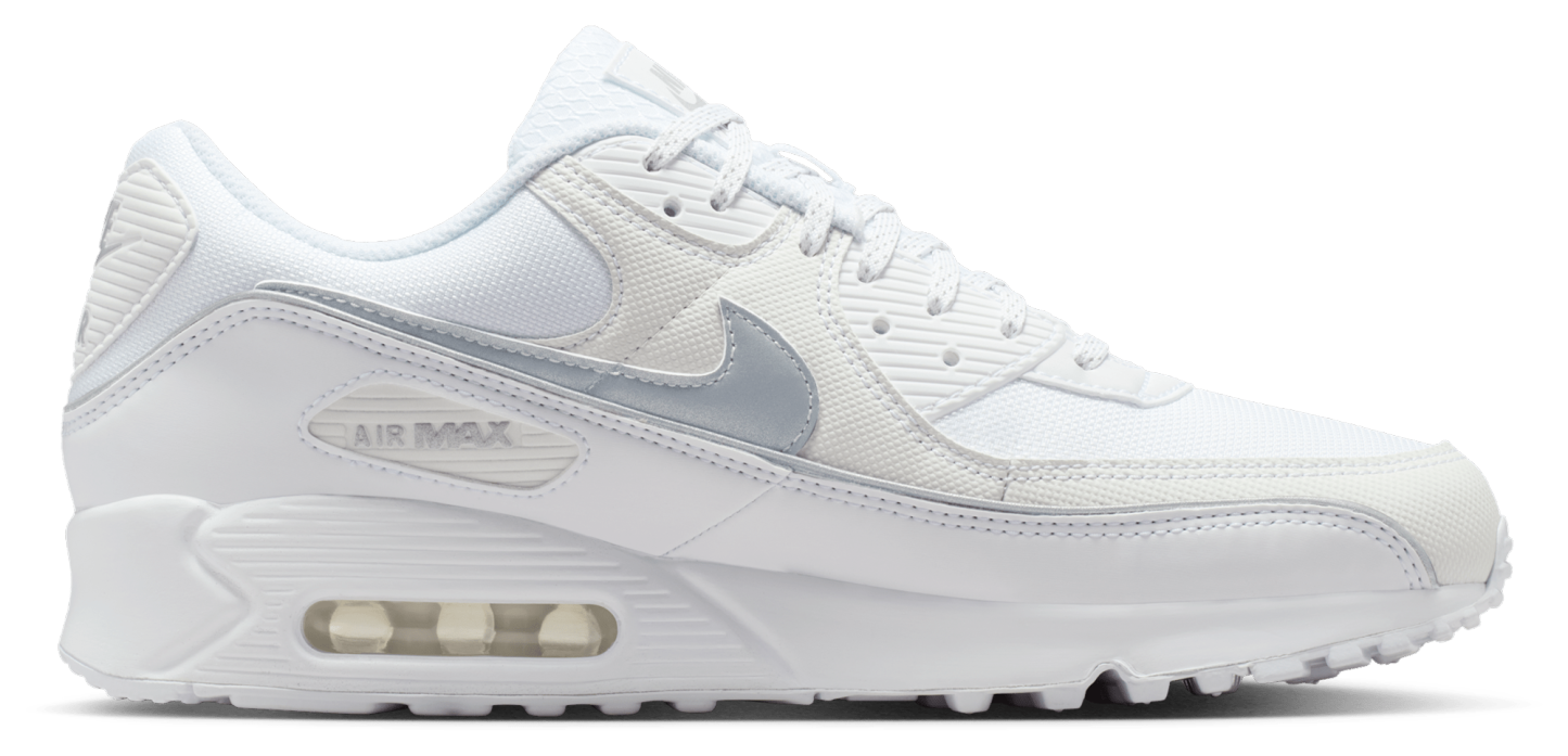 Nike Air Max 90 Prm Reflect - White/Mtlc Silver/White - Image 1