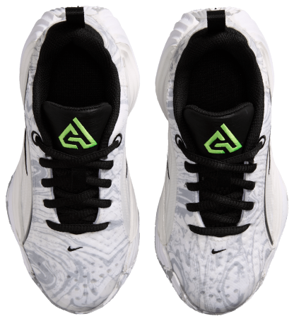 Nike Giannis Immortality 5 童款 - White/Metallic Silver/Off White - Image 4