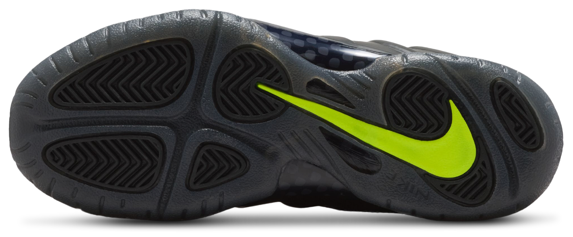 Nike Little Posite Pro 童款 - Voltage Yellow/Black - Image 5