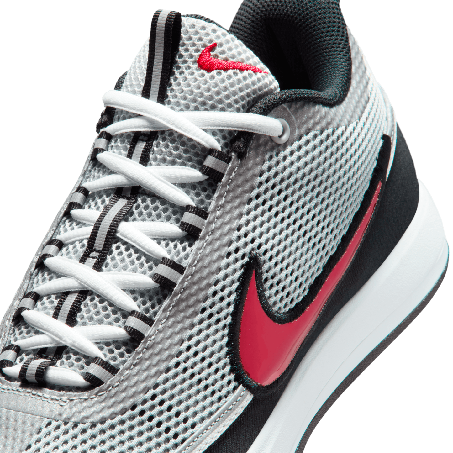 Nike Book 2 - Metallic Silver/Sport Red/Black - Image 7