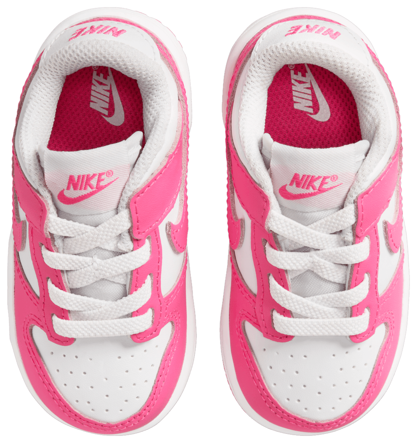 Nike Dunk Low 童款 - Laser Fuchsia/White - Image 4