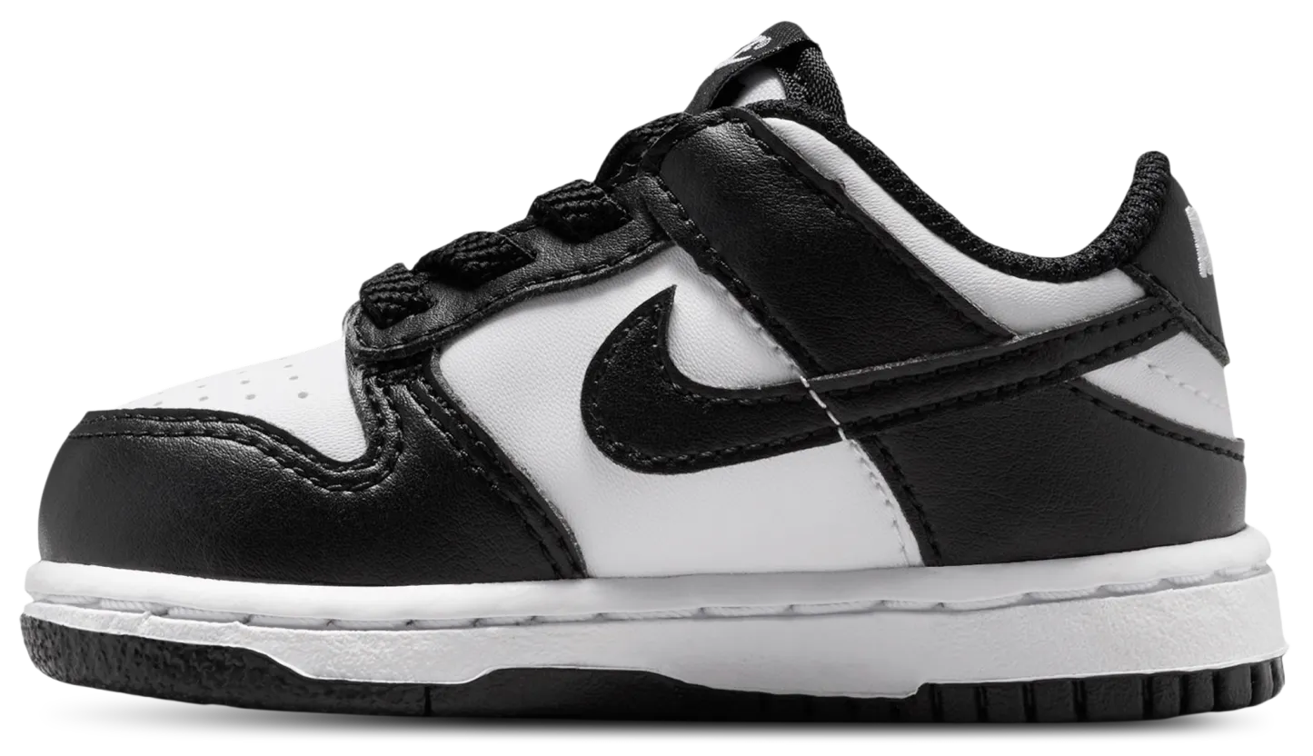 Nike Dunk Low 童款 - White/Black/White - Image 2