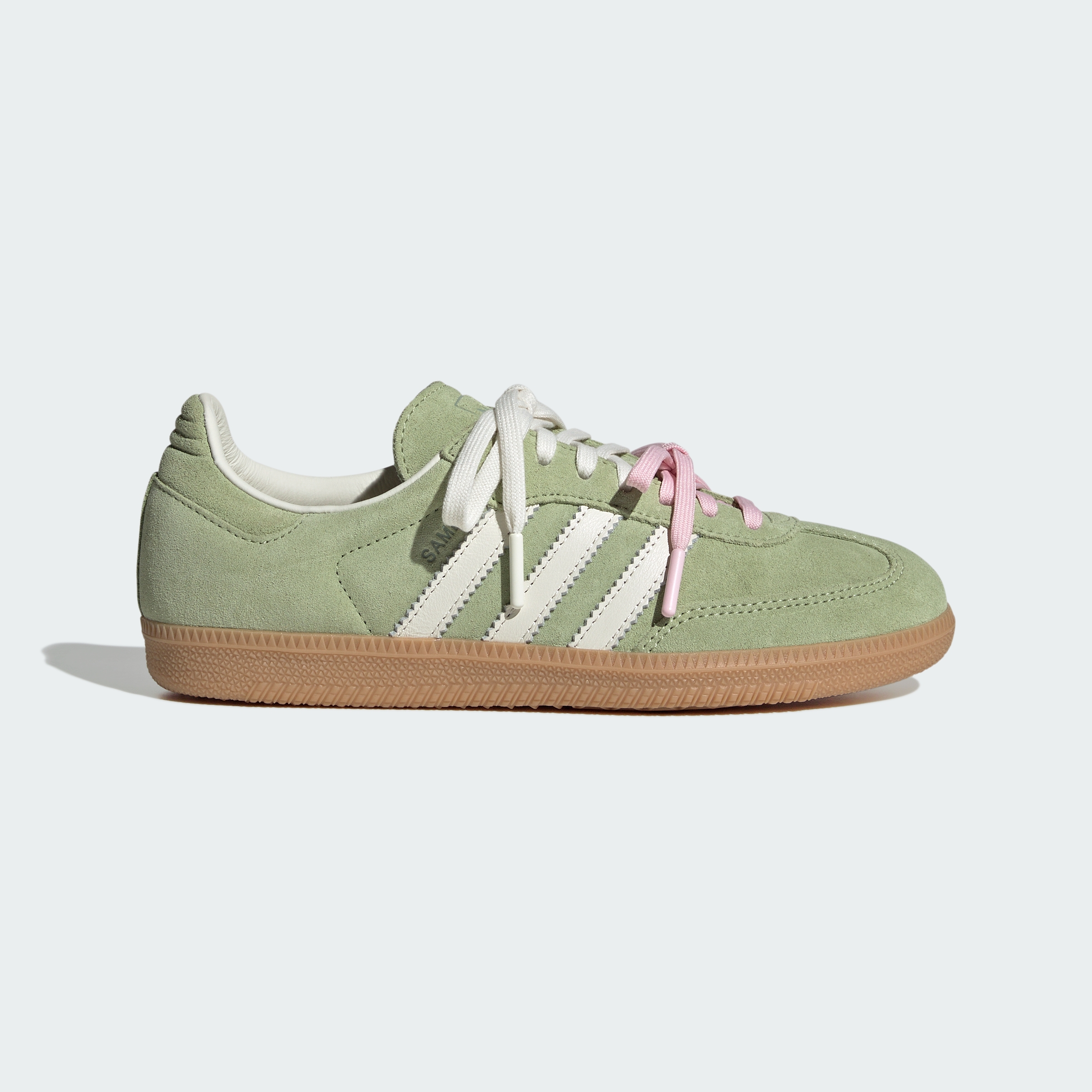 adidas SAMBA MATCHA Shoes - Magic Lime / Off White / Gum - View 3