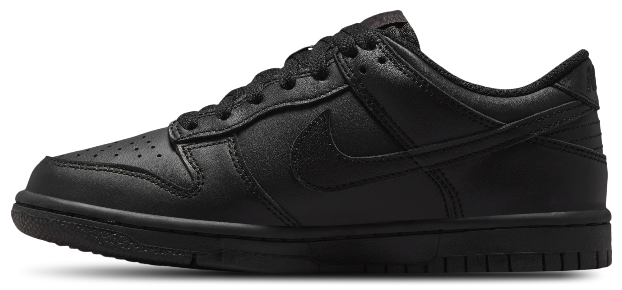 Nike Dunk Low 童款 - Black/Black - Image 2