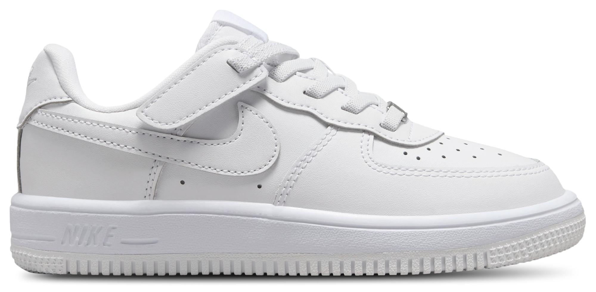 Nike Air Force 1 童款 - White/White - Image 1
