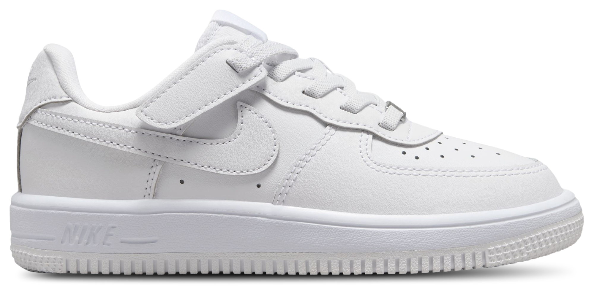 Nike Air Force 1 童款 - White/White - Image 1